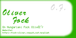 oliver fock business card